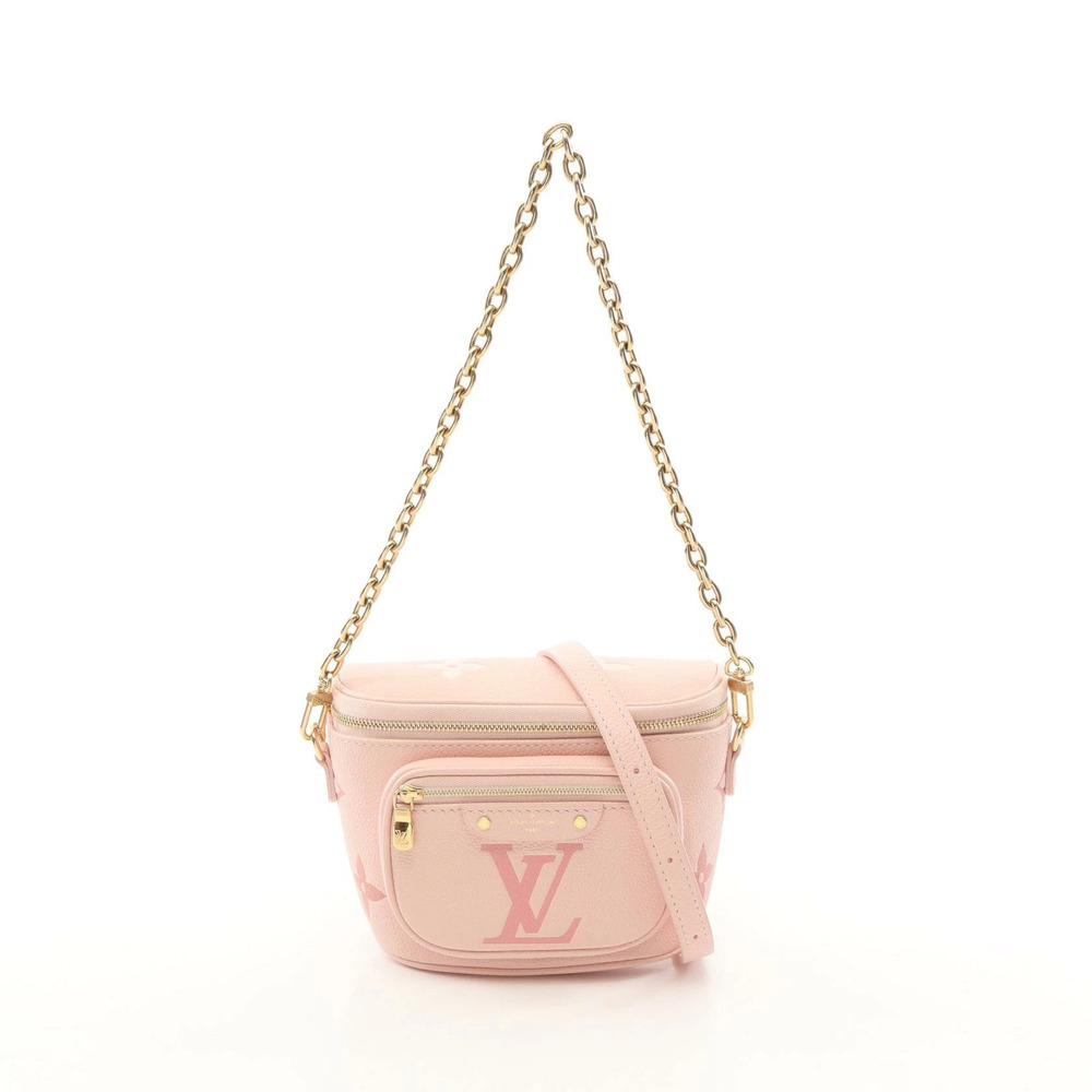 Louis Vuitton Bum bag Handbag Leather Monogram Empreinte Pink